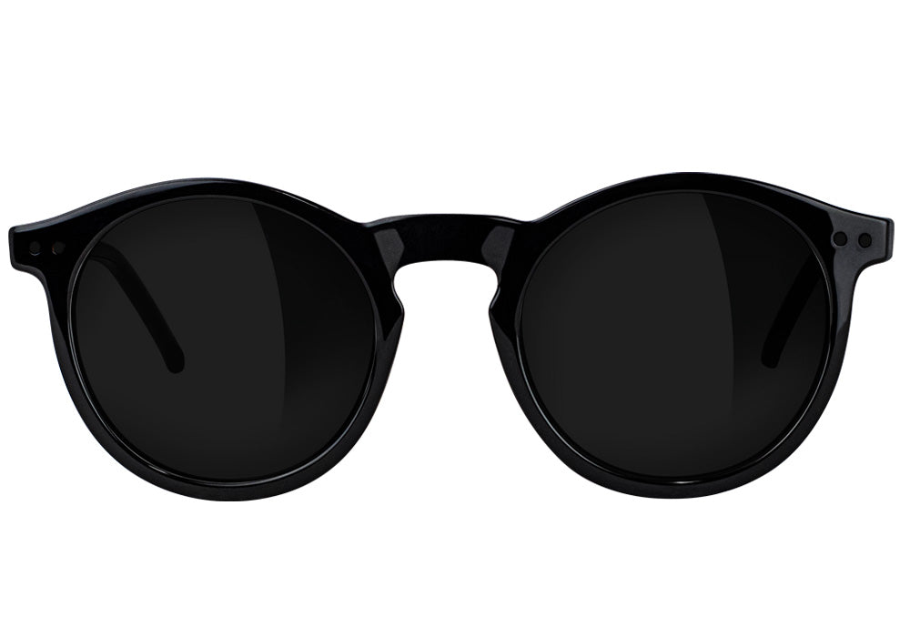 Apollo Matte Blackout Polarized Sunglasses Front