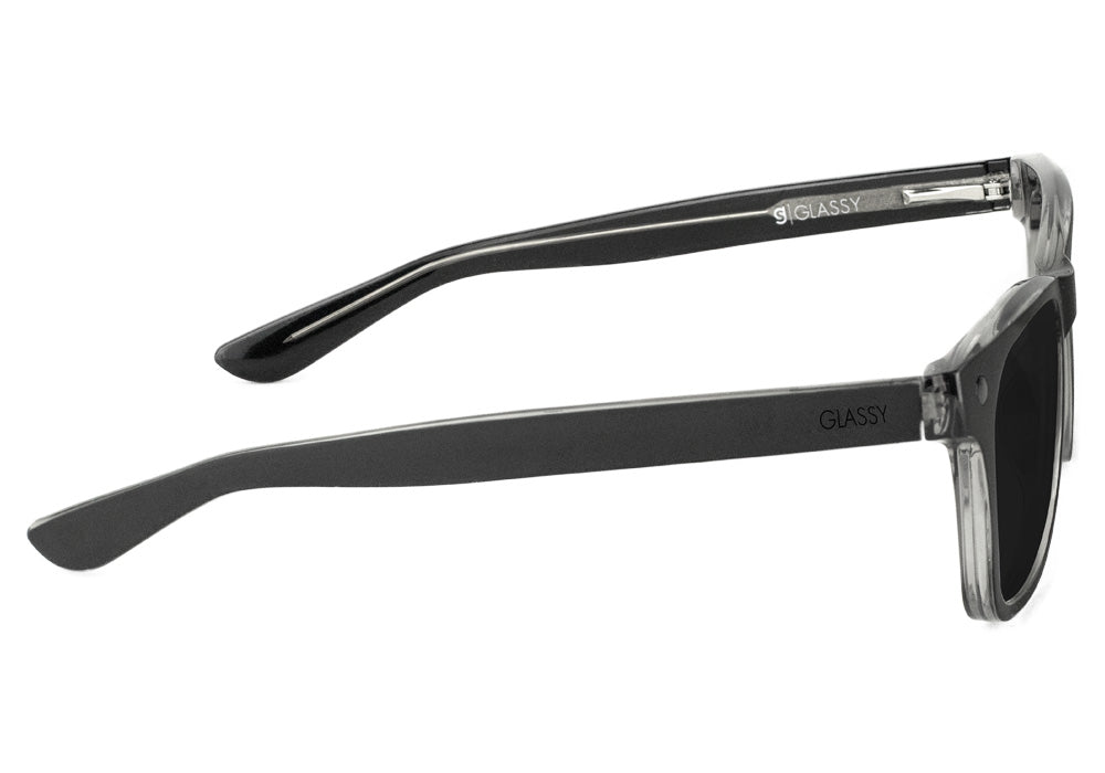 Harper Matte Blackout Polarized Sunglasses Side