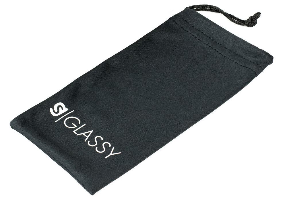 Mayfair Black Red Polarized Sunglasses Cloth Bag