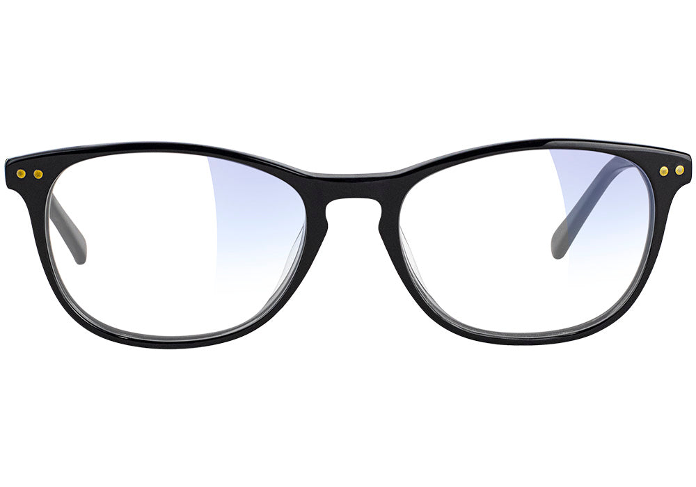 Amber Black Blue Light Blocking Glasses Front