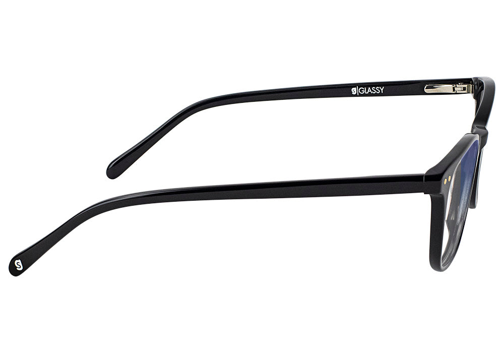 Amber Black Blue Light Blocking Glasses Side