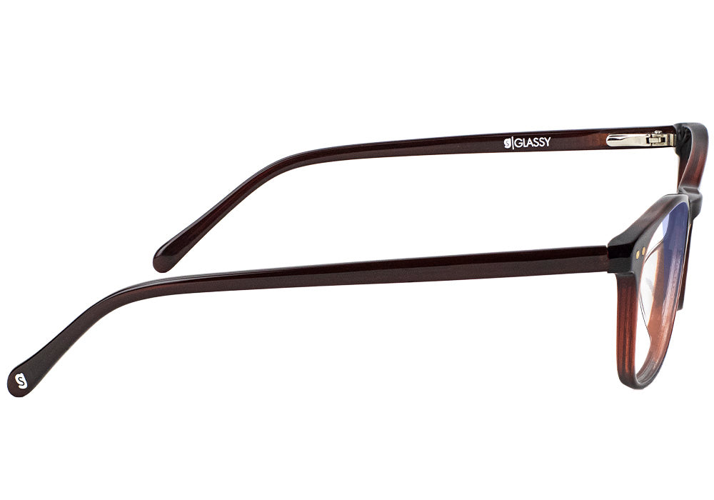 Amber Wine Blue Light Blocking Glasses Side