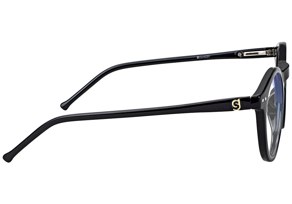 Apollo Black Blue Light Blocking Gaming Glasses Side