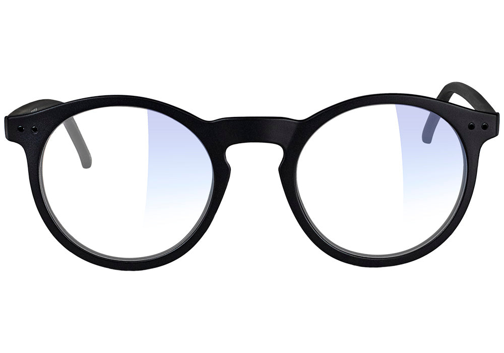 Apollo Matte Blackout Blue Light Blocking Gaming Glasses Front
