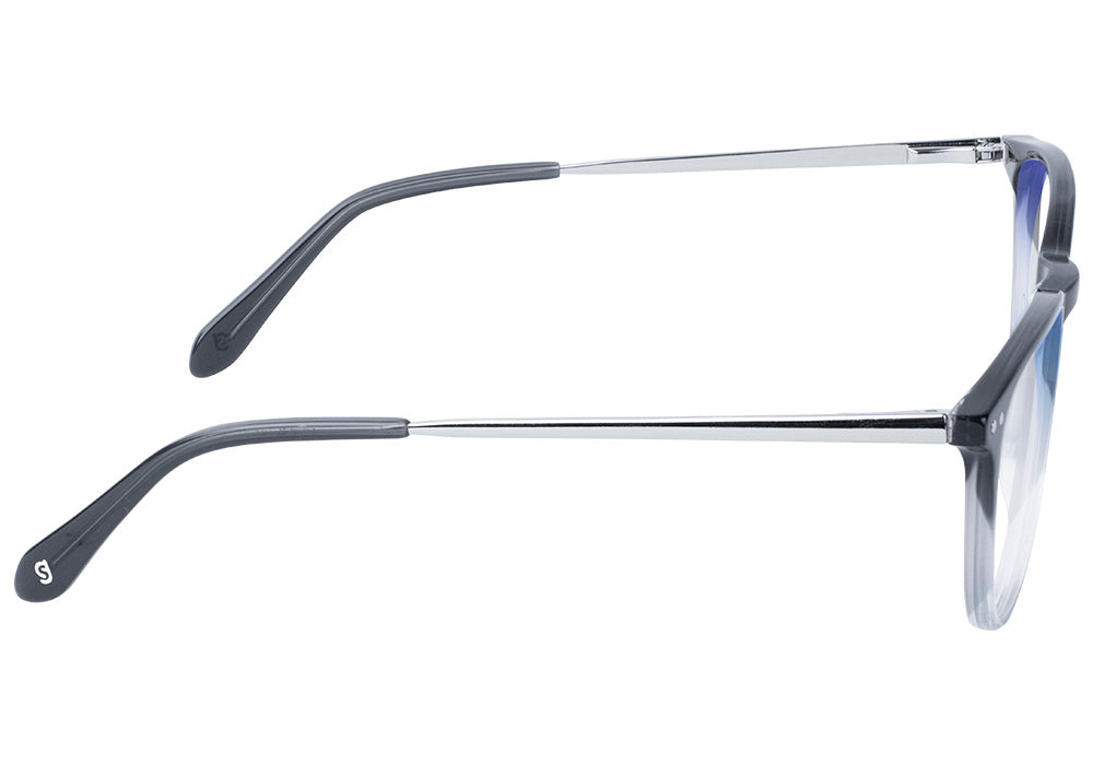 Bennett Asphalt Blue Light Blocking Gaming Glasses Side