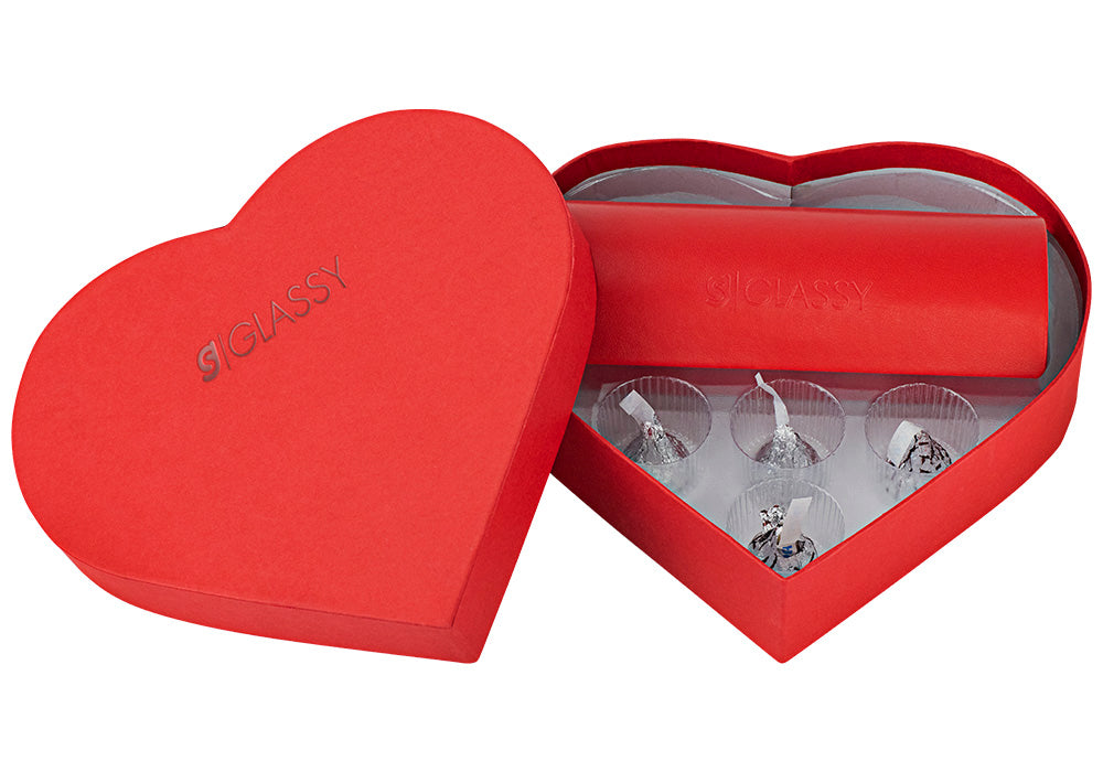 Bliss Black Blue Light Blocking Gaming Glasses Heart Box