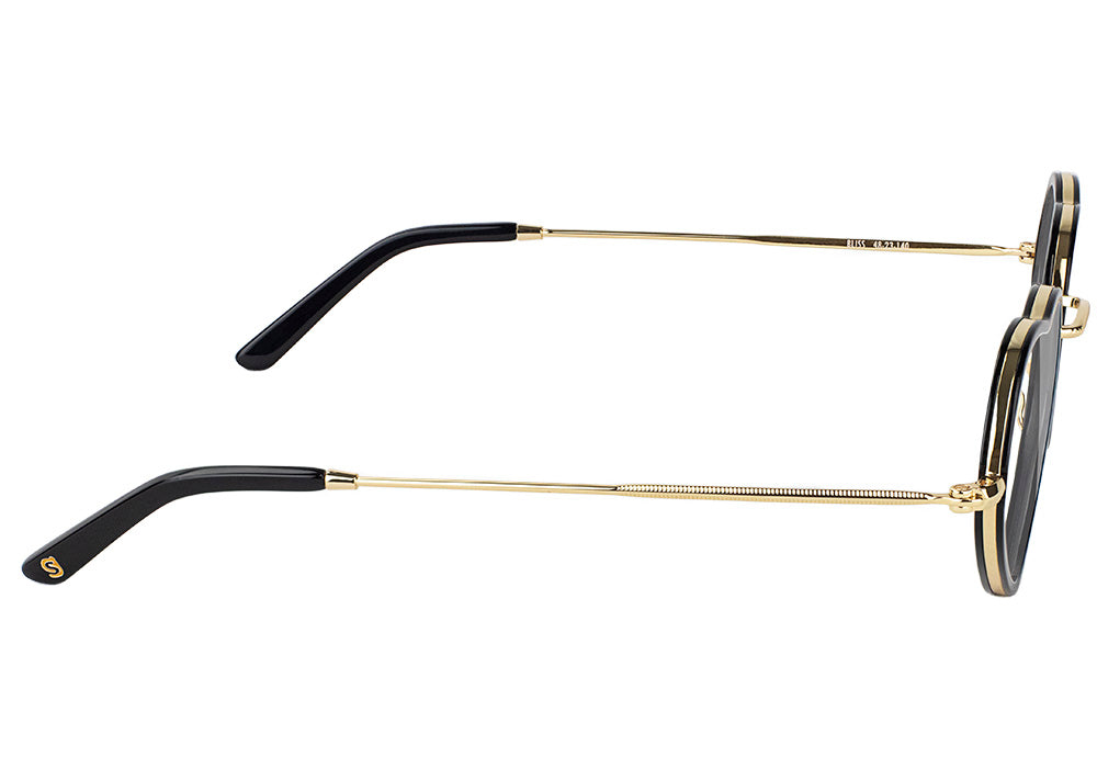 Bliss Black Gold Prescription Glasses Side