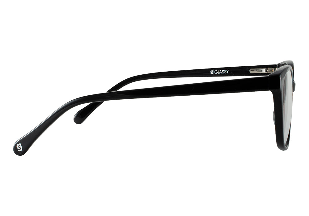 Halle Black Light Blocking Gaming Glasses Side