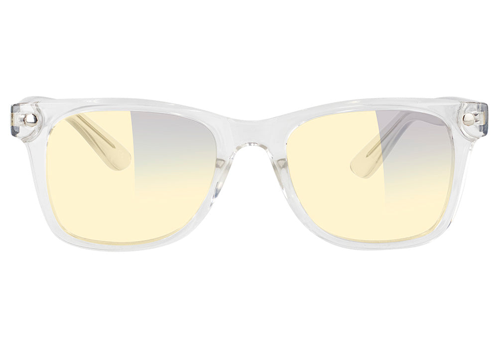Harper Clear Blue Light Blocking Gaming Glasses Yellow Lens Front