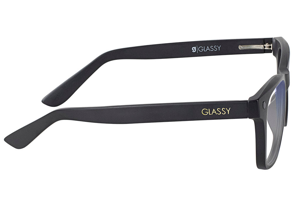 Harper Matte Black Prescription Glasses Side