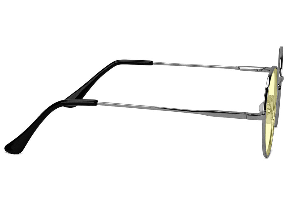 Jaws Blue Light Blocking Gaming Glasses Yellow Lens Side