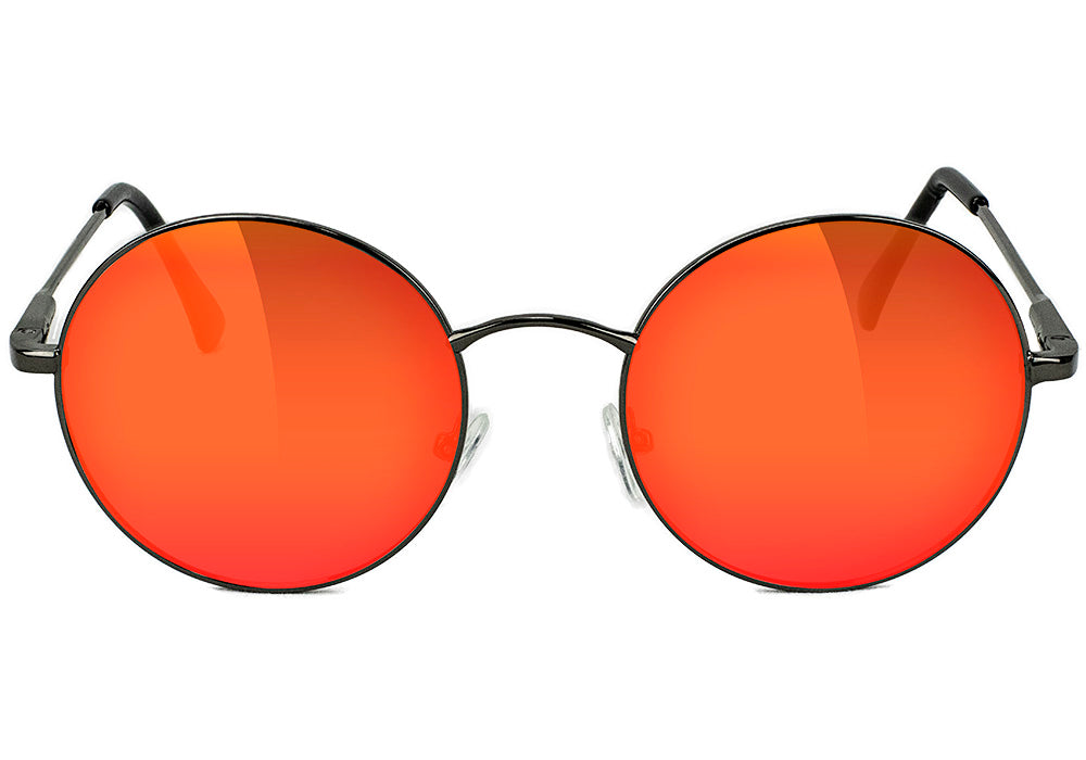 Mayfair Black Red Polarized Sunglasses Front