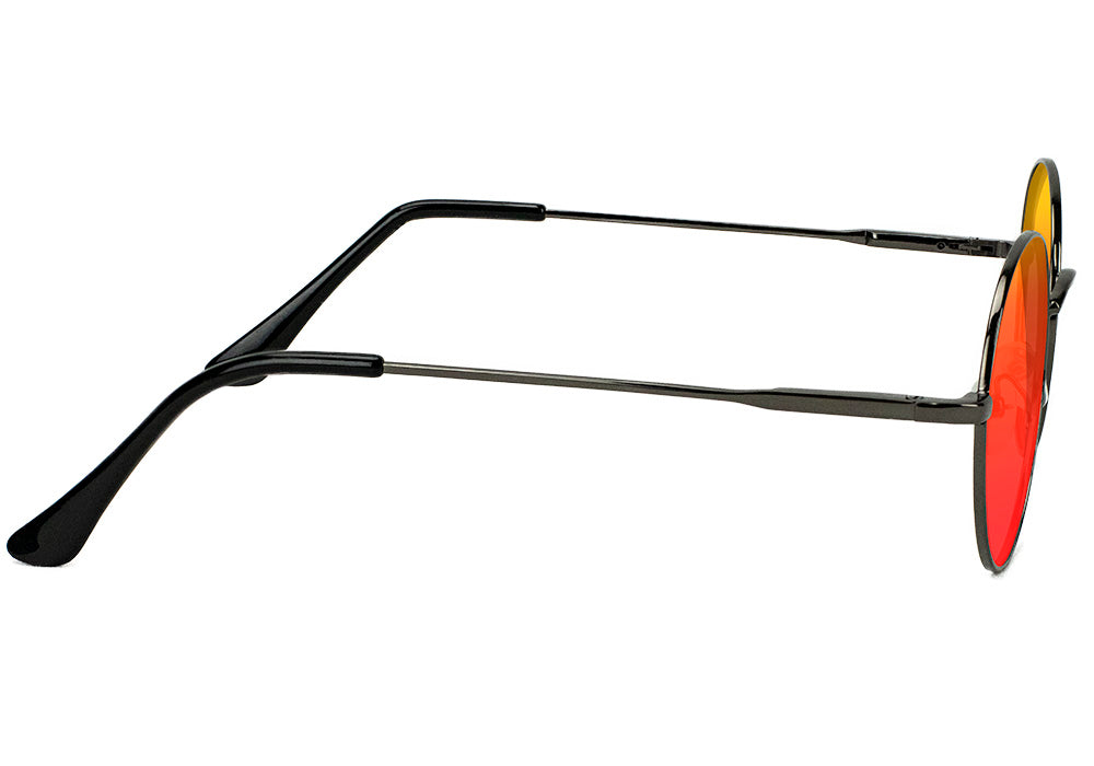 Mayfair Black Red Polarized Sunglasses Side