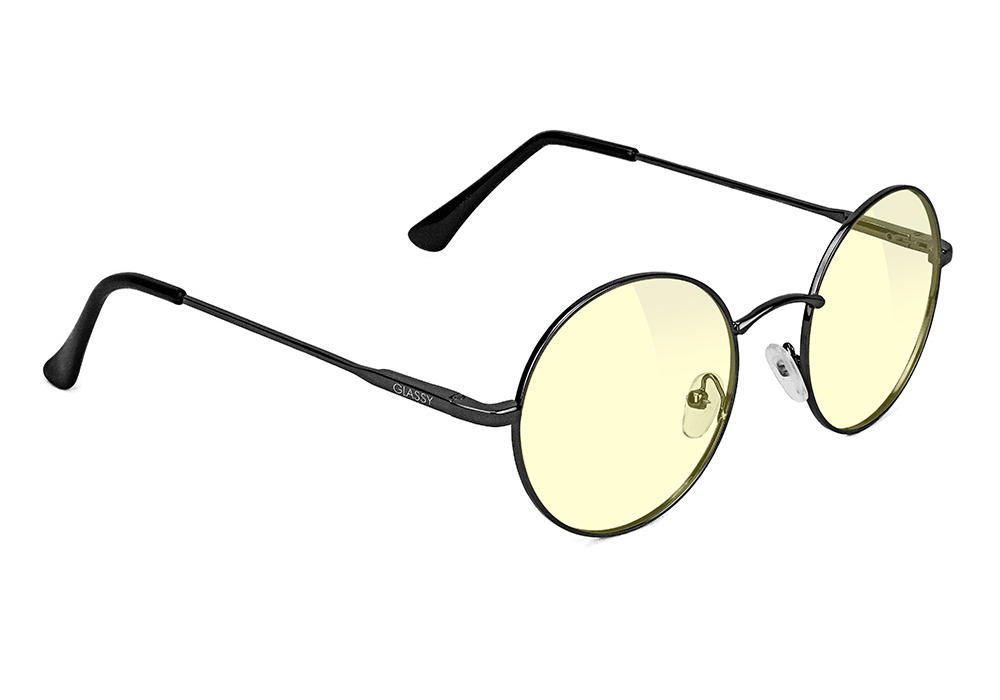 Mayfair Black Blue Light Blocking Gaming Glasses Yellow Lens