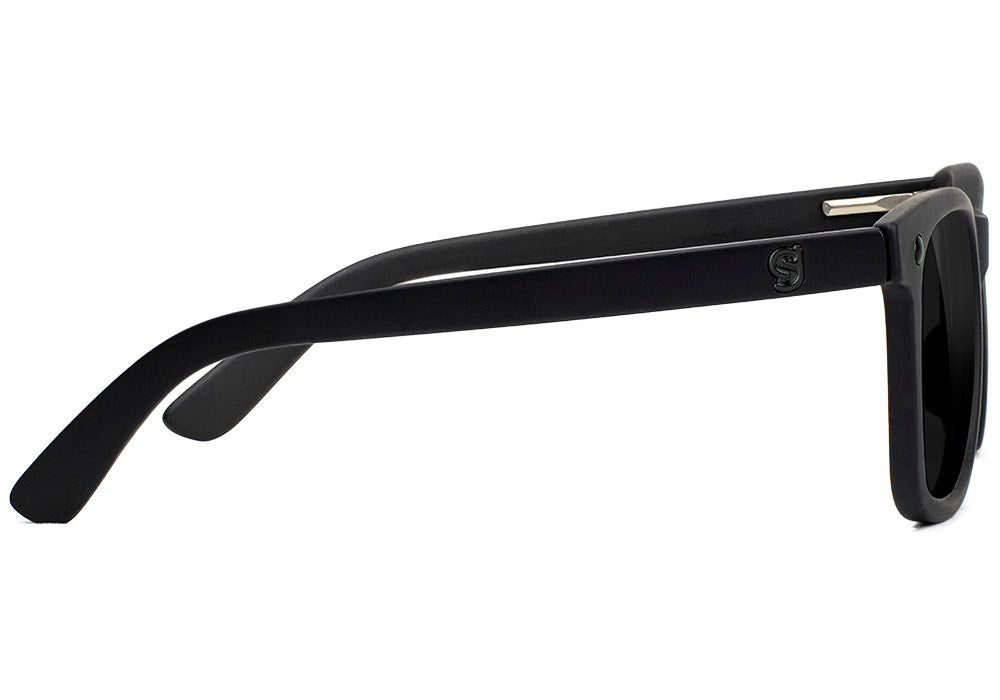 Mikemo Matte Blackout Polarized Sunglasses Side