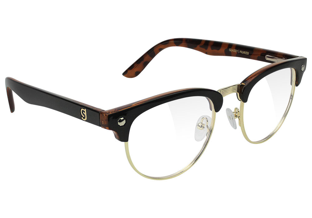 Morrison Black Tortoise Clubmaster Prescription Glasses Front