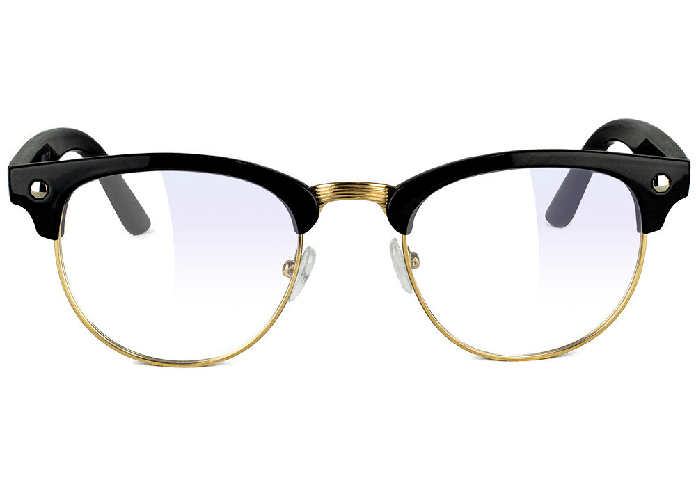 Morrison Black/Gold Blue Light Blocking Gaming Glasses Front