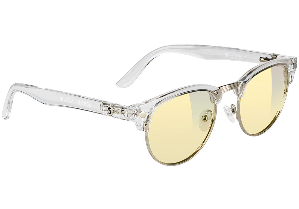 Morrison Clear Blue Light Blocking Gaming Glasses Yellow Lens