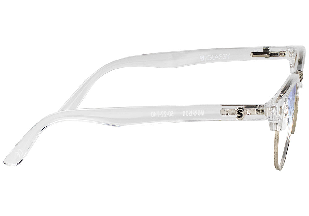 Morrison Clear Blue Light Blocking Gaming Glasses Side