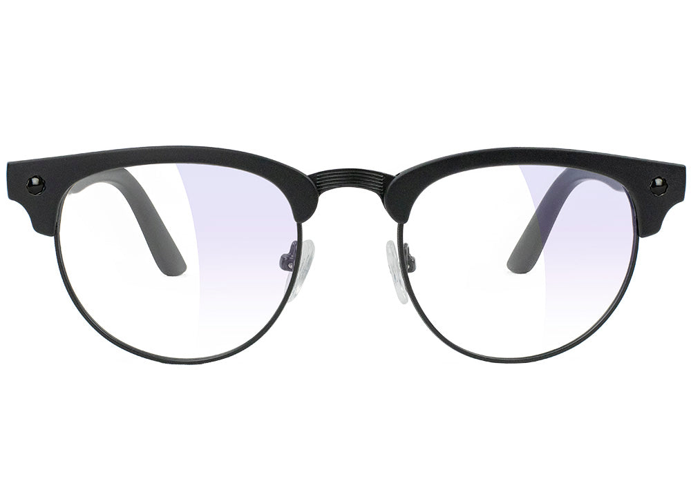 Morrison Matte Blackout Blue Light Blocking Gaming Glasses Front