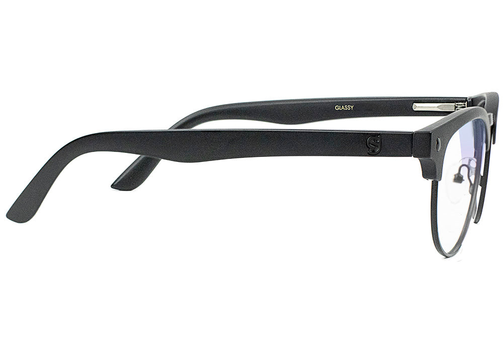 Morrison Matte Blackout Blue Light Blocking Gaming Glasses Side
