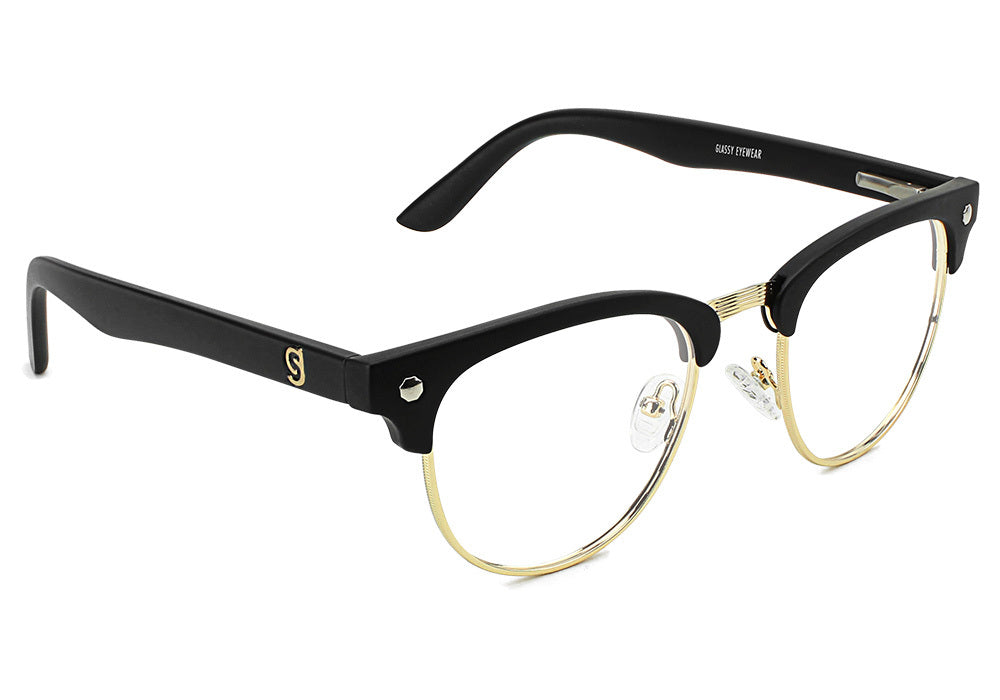 Morrison Black Gold Clubmaster Prescription Glasses