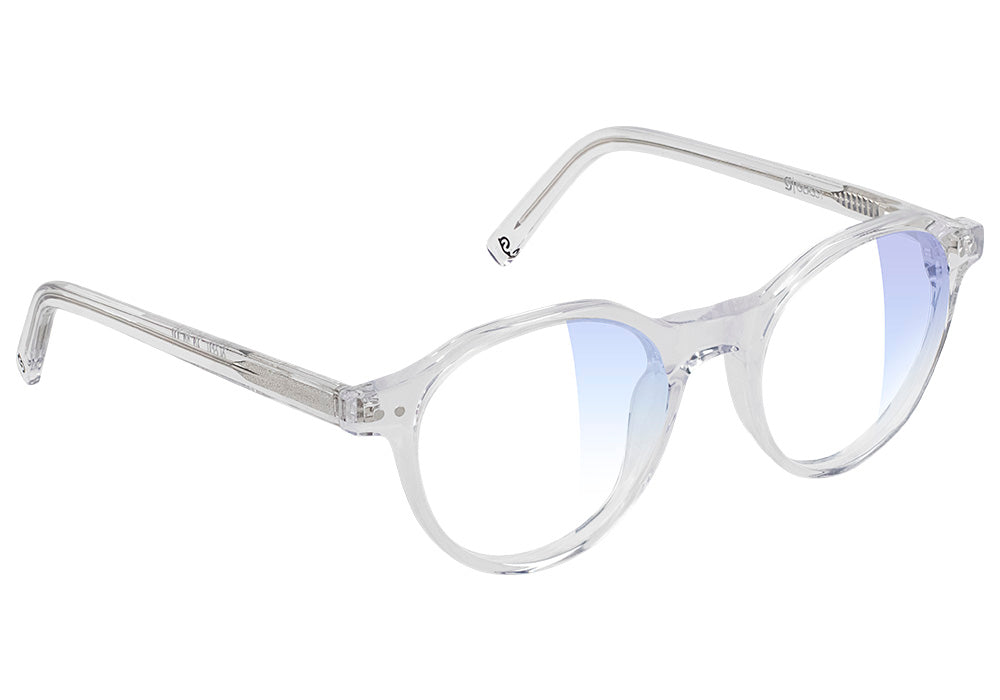 Olsen Clear Round Prescription Glasses #Color_Clear
