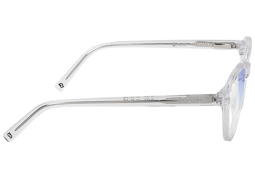 Olsen Clear Round Prescription Glasses Side #Color_Clear