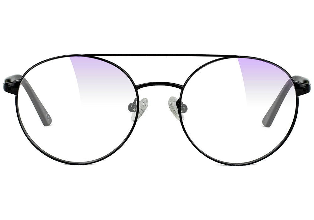 Sampson Black Blue Light Blocking Gaming Glasses Front