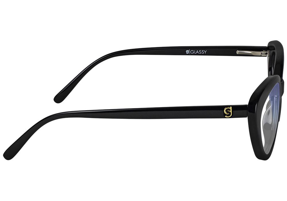 Selina Black Blue Light Blocking Gaming Glasses Side