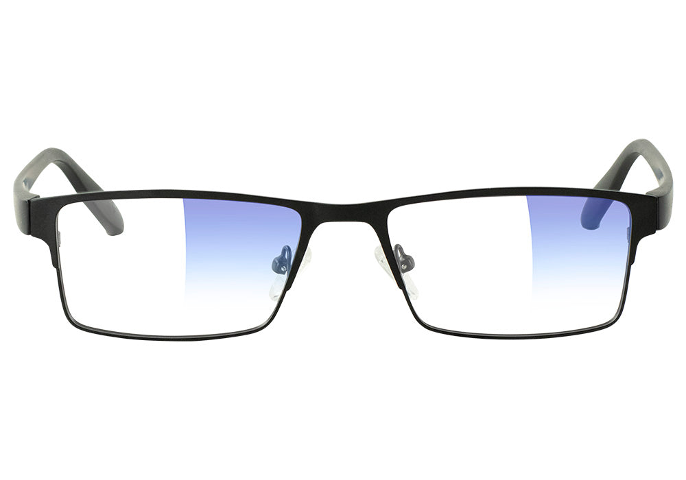 Strike matte black Blue Light Blocking Gaming Glasses Front