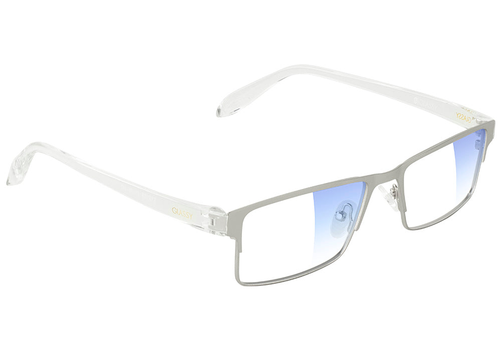  Strike Silver Blue Light Blocking Gaming Glasses