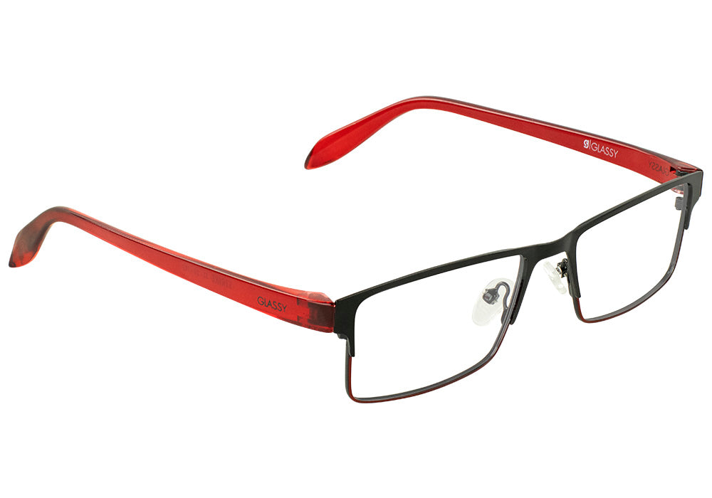 Strike Black Red Prescription Glasses