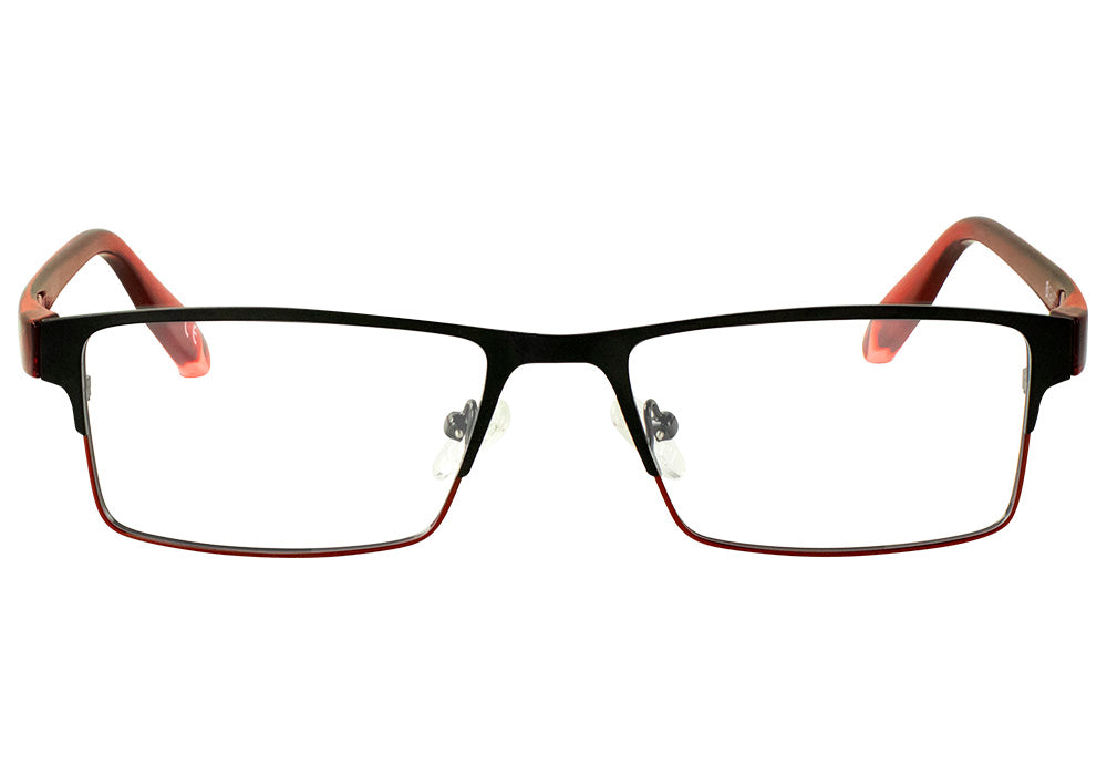 Strike Black Red Prescription Glasses Front