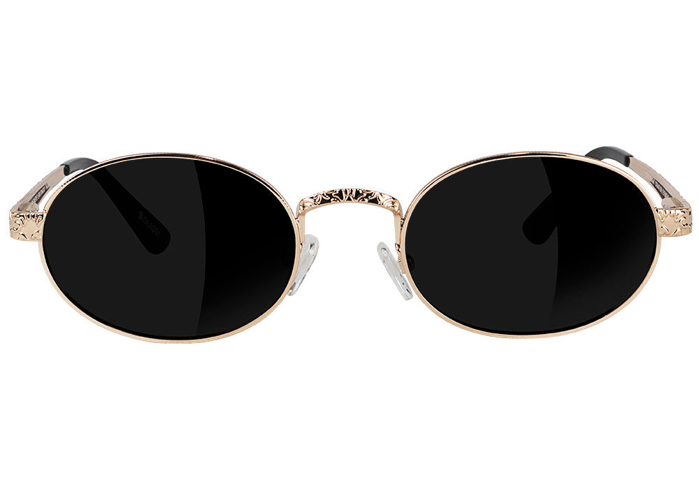 Zion Gold Polarized Sunglasses Front #Color_Gold