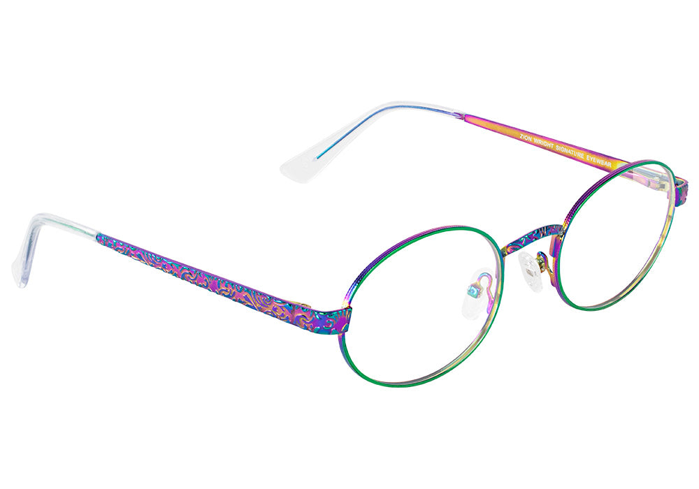 Zion Ionized Metal Oval Prescription Glasses