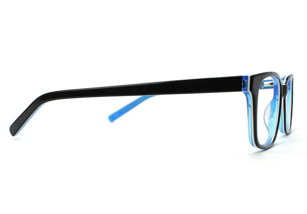 Alamo Black Blue Prescription Glasses Side