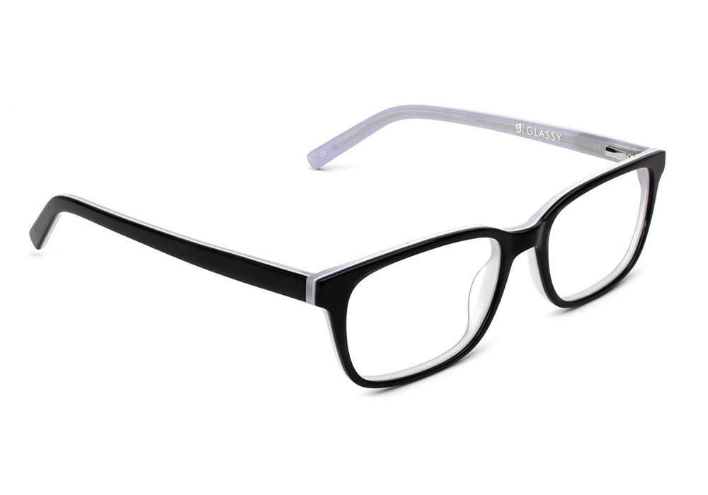 Alamo Black White Prescription Glasses