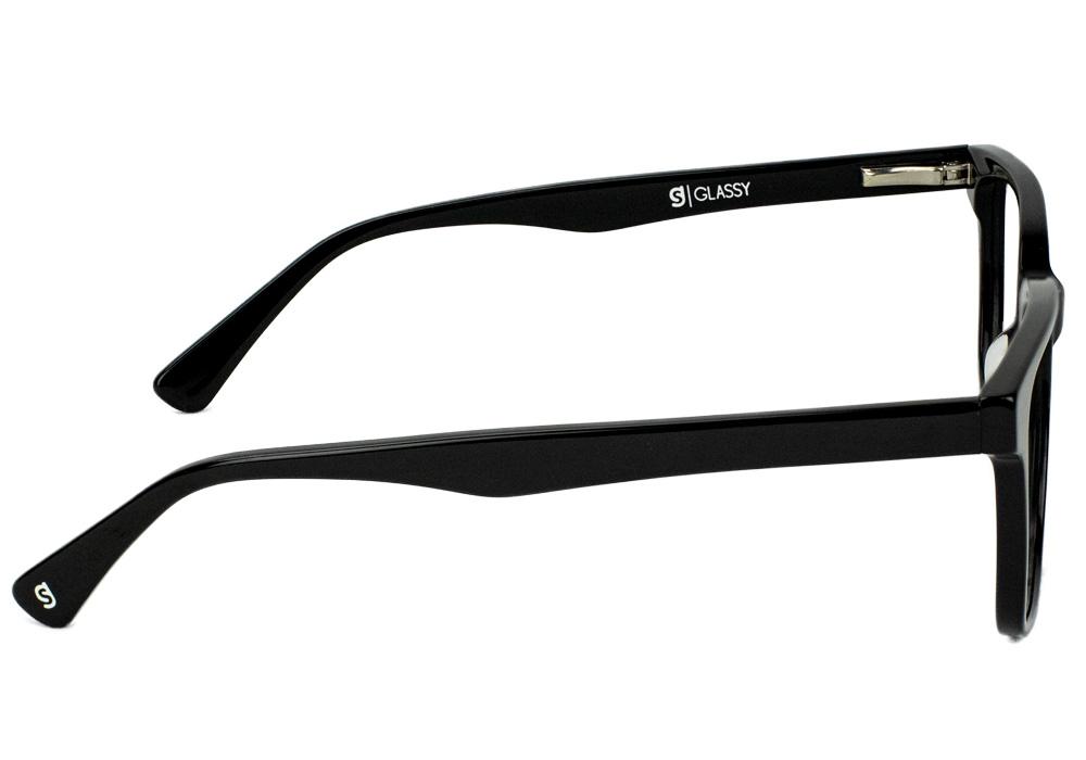 Arcane Black Blue Light Blocking Gaming Glasses Side