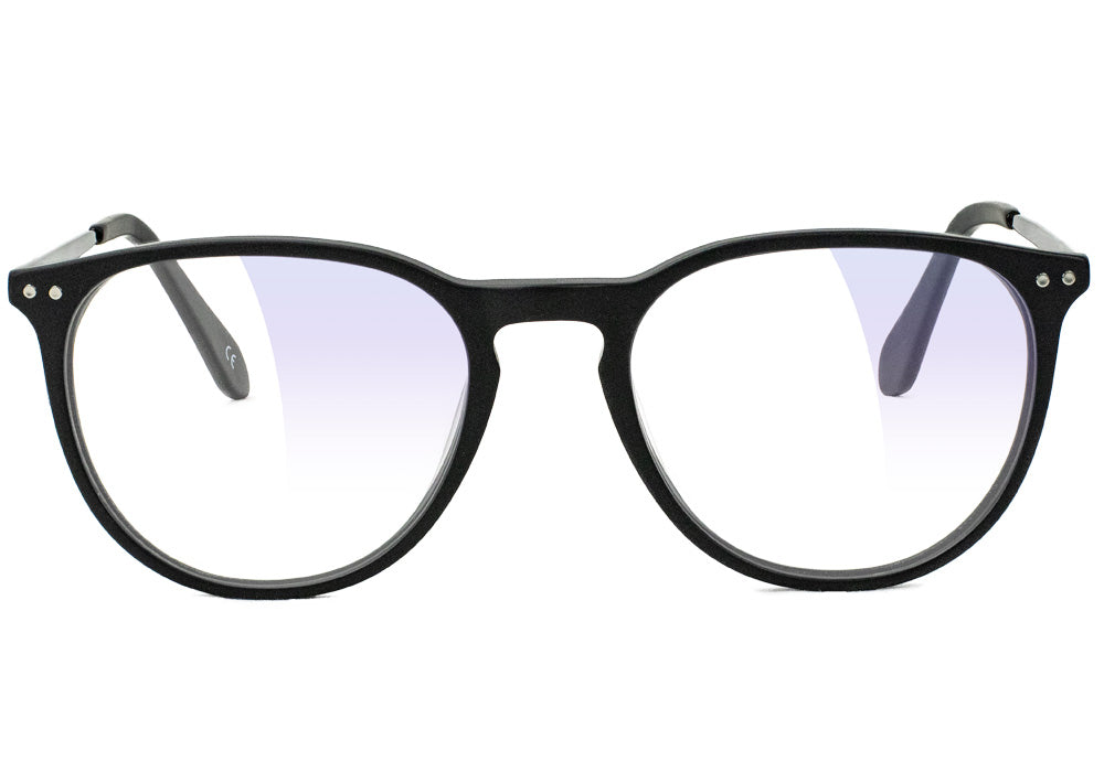 Bennett Black Blue Light Blocking Gaming Glasses Front