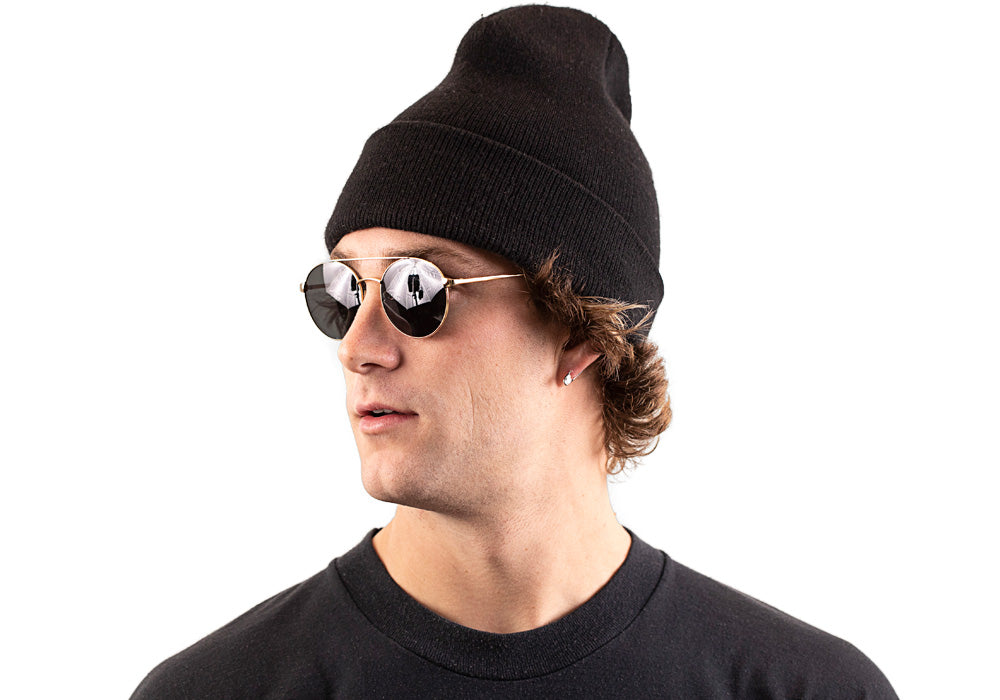 James Crowder Gold Polarized Sunglasses Polarized