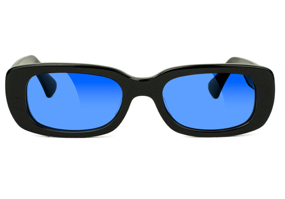 Darby Black Blue Polarized Sunglasses Front