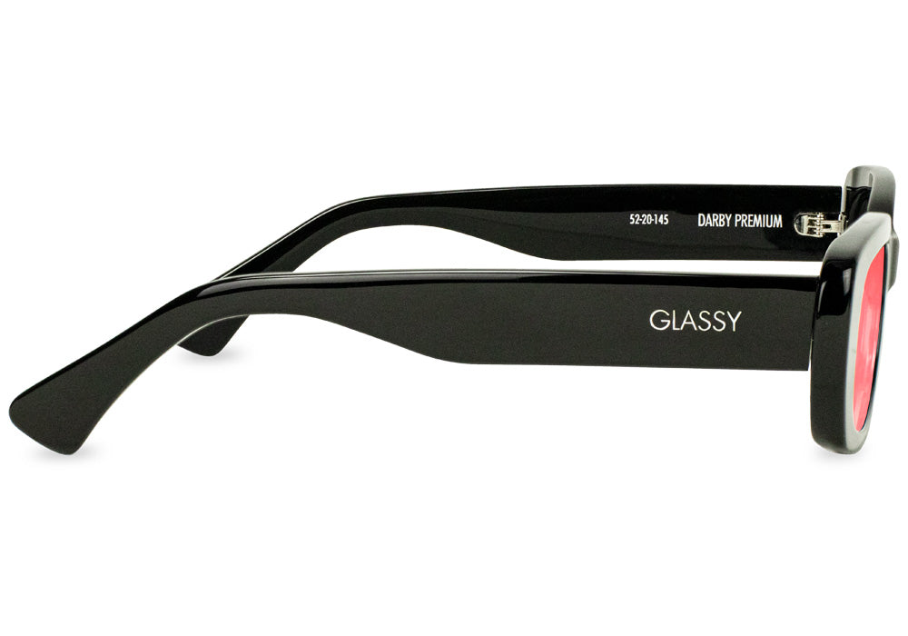 Darby Black Red Polarized Sunglasses Side