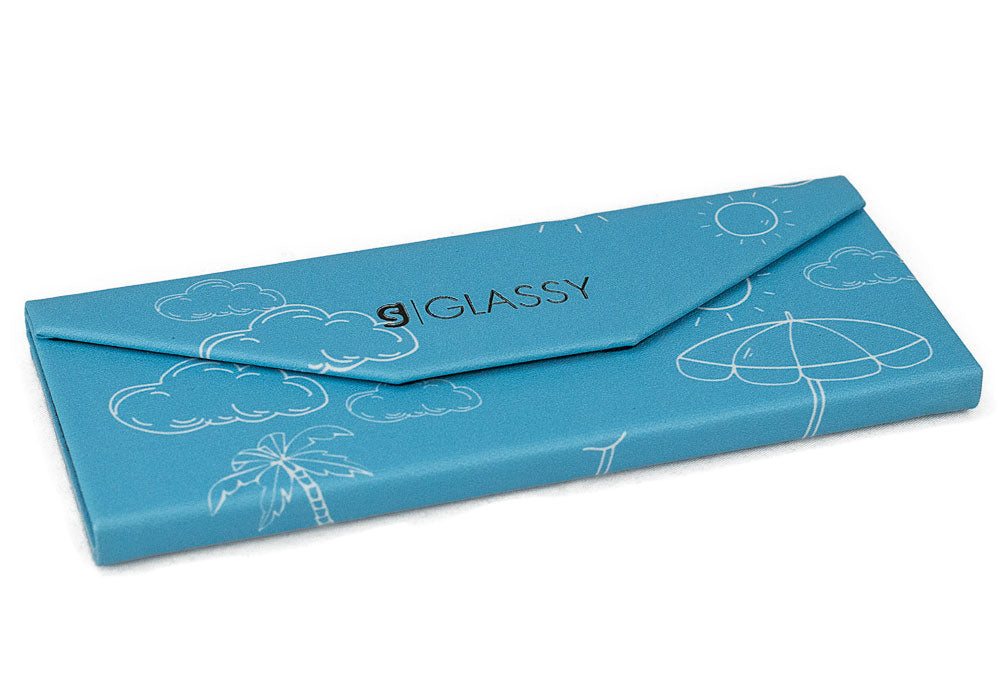 Foldable hard case for eyewear by Glassy Eyewear