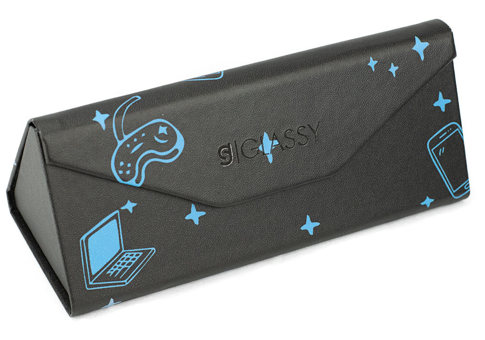 Foldable hard case for eyewear by Glassy Eyewear