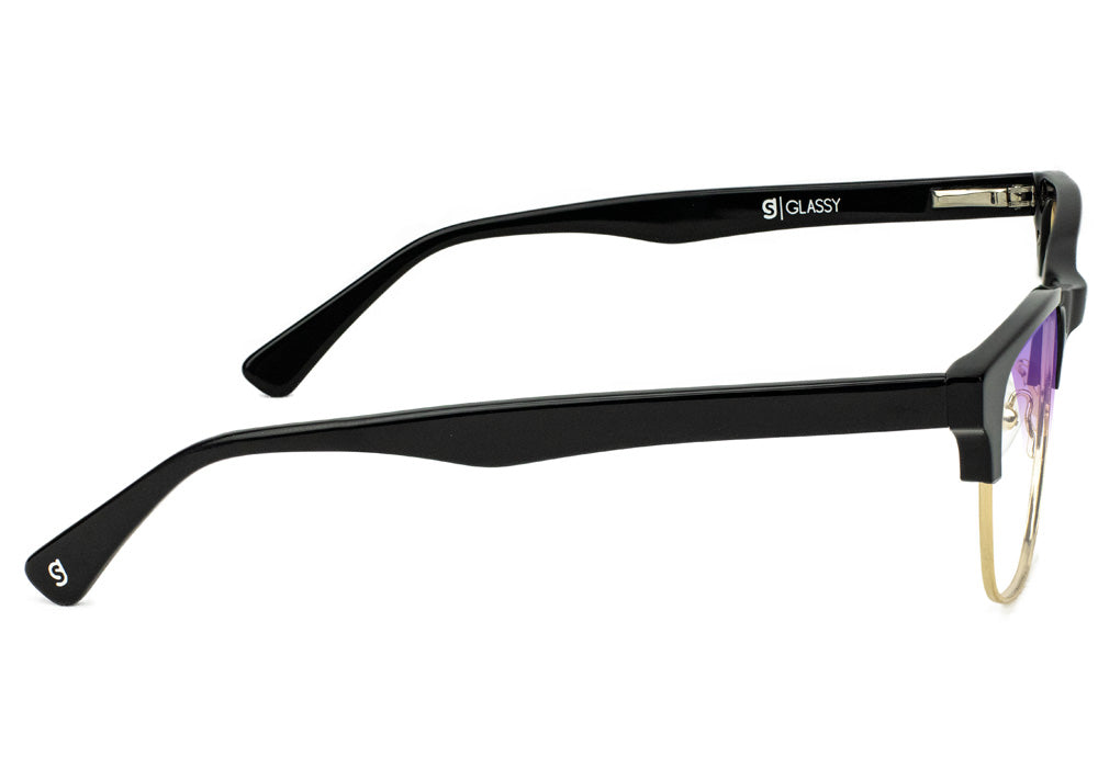 Fremont Black/Gold Blue Light Blocking Gaming Glasses Side