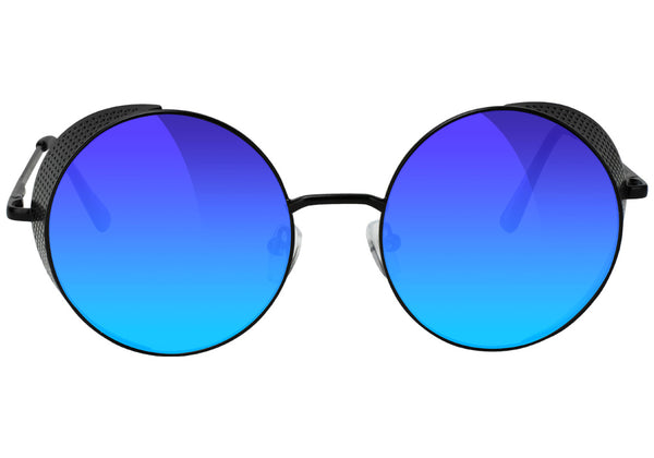 Killburn Black Blue Mirror Polarized Sunglasses Front