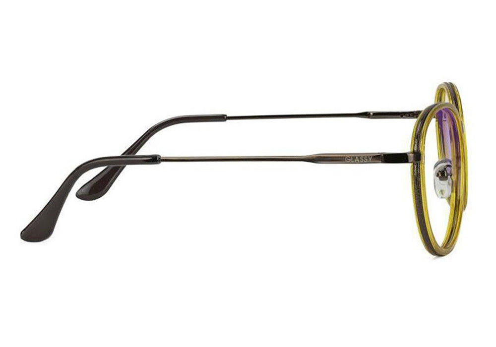 Lincoln Honey Blue Light Blocking Gaming Glasses Side