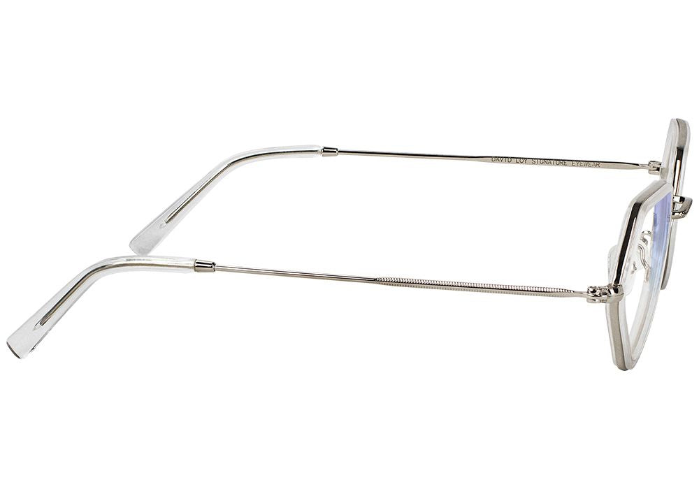 Loy Clear Blue Light Blocking Gaming Glasses Side #Color_Clear