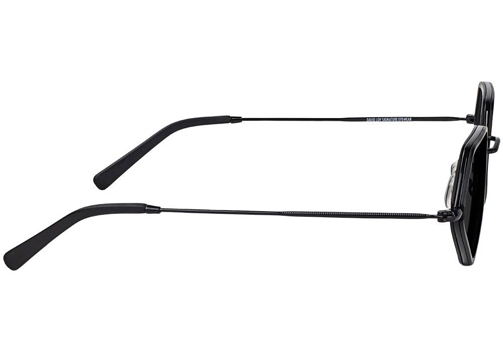 Loy Matte Blackout Polarized Sunglasses Side